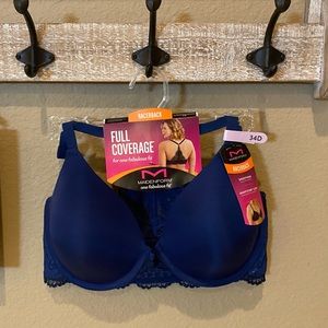 SALE NWT Full Coverage Racerback Bra in Navy
